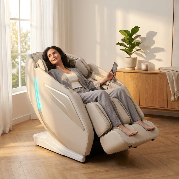 Massage Chair Built to Support Full Body Recovery, Zero Gravity Position, 55 Inch SL-Track, 40 Airbags